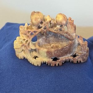Vintage Hand Carved Chinese Soapstone Late 18th Eary 19th Century